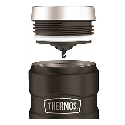 THERMOS STAINLESS KING, ACERO INOXIDABLE, 470 ML, NEGRO - 2