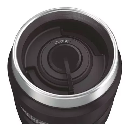 THERMOS STAINLESS KING, ACERO INOXIDABLE, 470 ML, NEGRO - 4