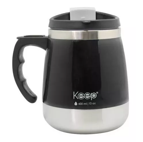 TAZA TÉRMICA KEEP INDOOR, LISA, VARIOS COLORES, 400 ML - 2