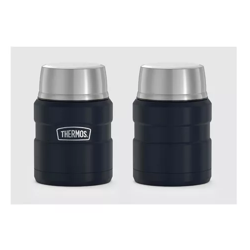 TERMO DE COMIDA KING, ACERO INOXIDABLE, 470 ML, NEGRO, THERMOS - 4