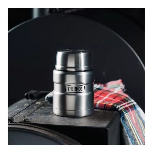 TERMO DE COMIDA KING, ACERO INOXIDABLE, 470 ML, NEGRO, THERMOS - 5