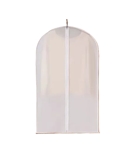 FUNDAS BOLSAS TRANSPARENTES PARA ROPA 5 PCS BLANCAS - 1