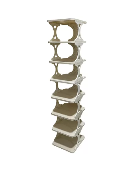 ORGANIZADOR DE ZAPATOS 8 NIVELES BLANCO - 2
