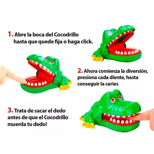 JUGUETE COCODRILO DENTISTA, JUEGO PARA NIÑOS Y ADULTOS - 3