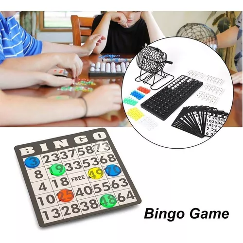 SET DE BINGO COMPLETO INCLUYE TÓMBOLA, FICHAS Y PELOTAS - 3