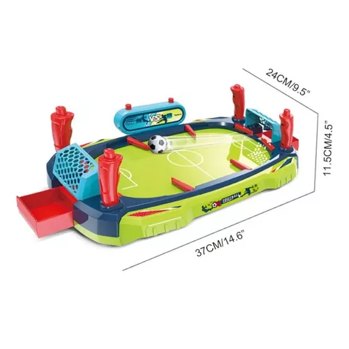 MINI FUTBOLITO DE MESA TIPO FLIPPER ROJO - 1