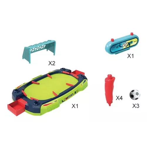 MINI FUTBOLITO DE MESA TIPO FLIPPER ROJO - 2