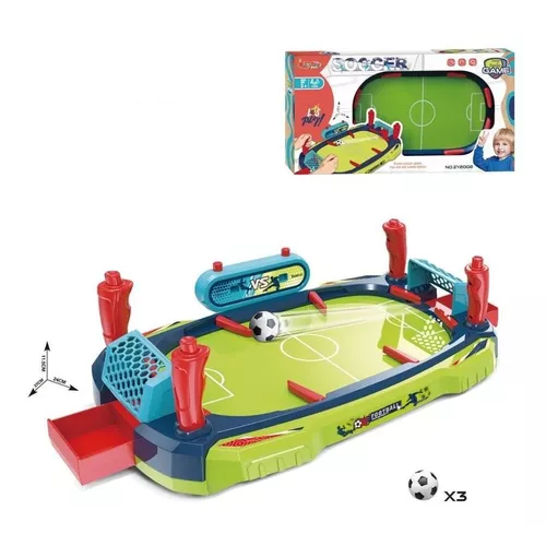 MINI FUTBOLITO DE MESA TIPO FLIPPER ROJO - 4