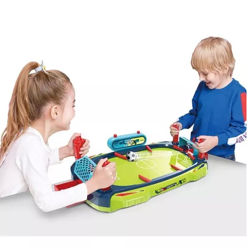 MINI FUTBOLITO DE MESA TIPO FLIPPER ROJO - 5