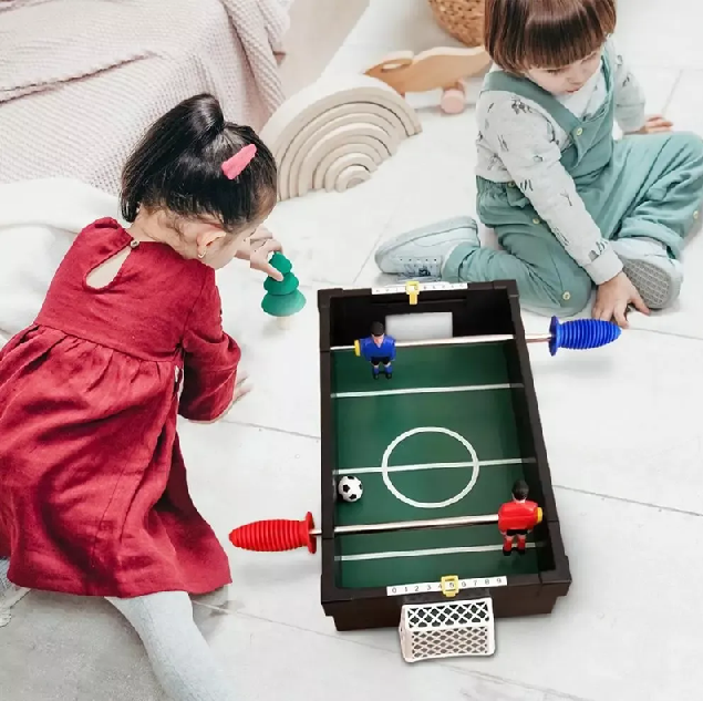 MINI TACA MESA NIÑOS FÚTBOL PORTATIL PERSONA MULTICOLOR - 3
