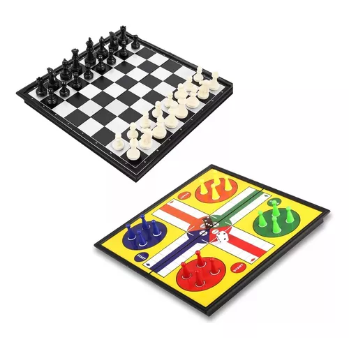 JUEGO DE MESA 3 EN 1: LUDO, DAMAS Y AJEDREZ FAMILIAR - 2