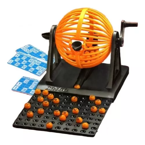 BINGO COMPLETO INCLUYE TÓMBOLA, FICHAS Y PELOTAS PREMIUM - 1