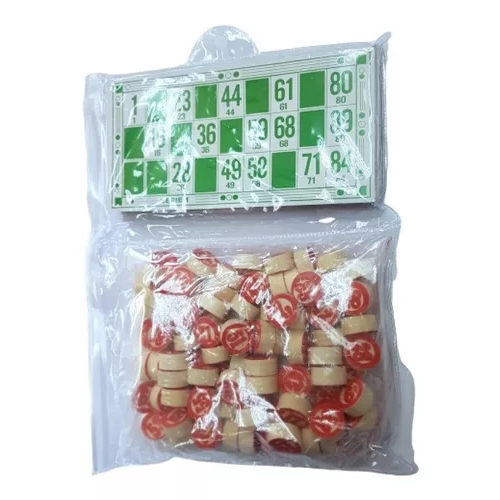 JUEGO DE LOTERÍA, BINGO CLÁSICO CON NÚMEROS DE MADERA - 4