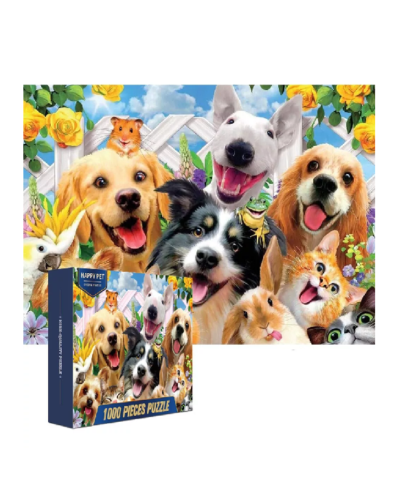 ROMPECABEZAS , X LINDOS PERROS MULTICOLOR - 2