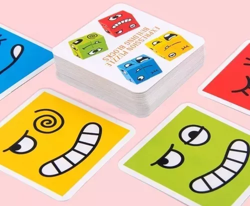 JUEGO DE PUZZLE CUBOS DIDÁCTICO, EXPRESIONES Y EMOCIONES - 7