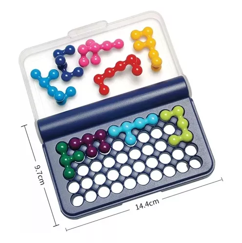 JUEGO DE LÓGICA IQ PUZZLER, 120 DESAFÍOS, COLOR AZUL - 2