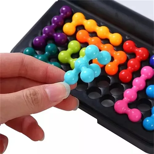 JUEGO DE LÓGICA IQ PUZZLER, 120 DESAFÍOS, COLOR AZUL - 3