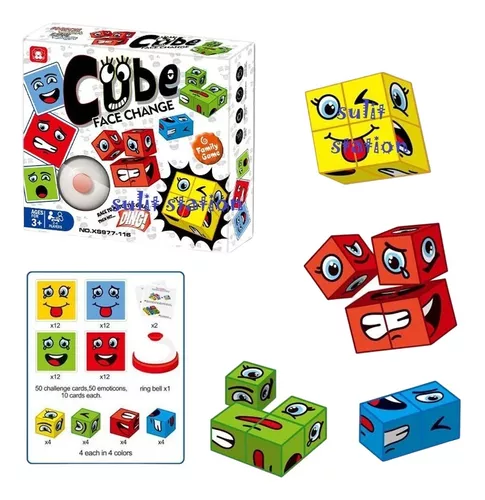 PUZZLE DE EXPRESIONES CON CAMPANA, JUGUETE DIDÁCTICO, COLOR BLANCO - 1