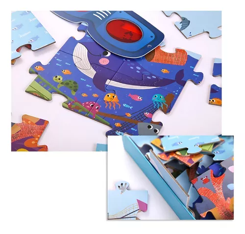 PUZZLE 'EL OCÉANO SECRETO', MIDEER, ROMPECABEZAS, COLOR AZUL - 3
