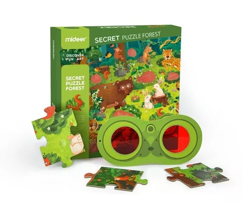 PUZZLE 'EL BOSQUE SECRETO', MIDEER, ROMPECABEZAS, COLOR VERDE - 1