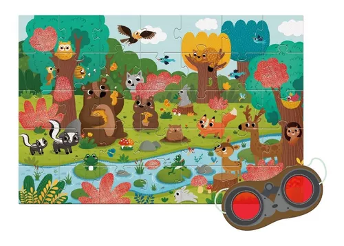PUZZLE 'EL BOSQUE SECRETO', MIDEER, ROMPECABEZAS, COLOR VERDE - 2