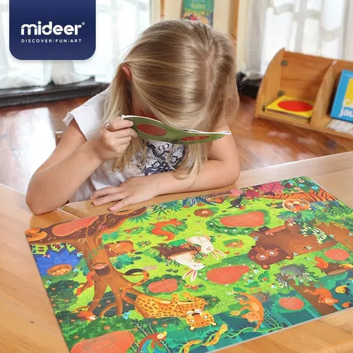 PUZZLE 'EL BOSQUE SECRETO', MIDEER, ROMPECABEZAS, COLOR VERDE - 4
