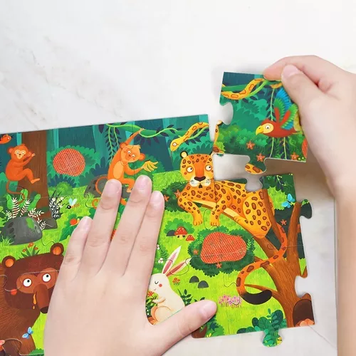 PUZZLE 'EL BOSQUE SECRETO', MIDEER, ROMPECABEZAS, COLOR VERDE - 5
