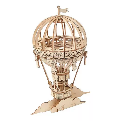 ROMPECABEZAS 3D DE MADERA CON GLOBO AEROSTÁTICO, HOBBY ROBOTIME - 1