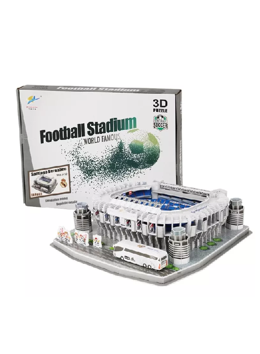 PUZZLE 3D ESTADIO SANTIAGO BERNABÉU REAL MADRID MULTICOLOR - 4