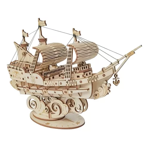 BARCO MERCANTE, PUZZLE 3D, COLOR CREMA - 1