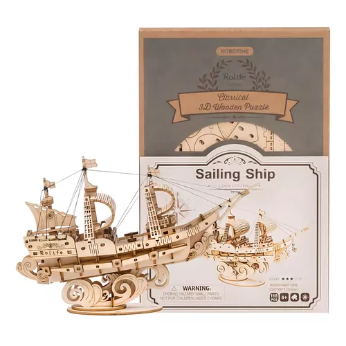 BARCO MERCANTE, PUZZLE 3D, COLOR CREMA - 4