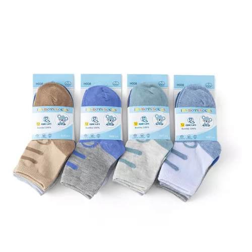 PACK DE 12 PARES DE CALCETINES LARGOS PARA NIÑO, DIBUJOS ANIMADOS DE BAMBÚ, TALLAS 2-10, MULTICOLOR - 1
