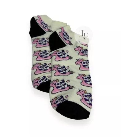 PACK DE 12 CALCETINES PARA MUJER, ALGODÓN, CON DISEÑOS DIVERTIDOS, MULTICOLOR - 4