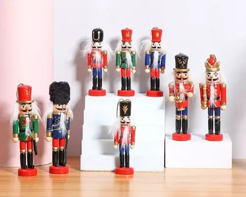 X4 CASCANUECES NAVIDEÑOS ADORNOS PARA ÁRBOL DE NAVIDAD MULTICOLOR - 4