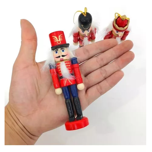 X4 CASCANUECES NAVIDEÑOS ADORNOS PARA ÁRBOL DE NAVIDAD MULTICOLOR - 5