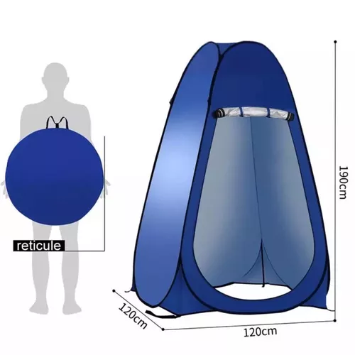 CARPA CASETA DE BAÑO Y VESTIDOR PORTÁTIL PARA CAMPING, 1 PERSONA, COLOR VERDE - 5