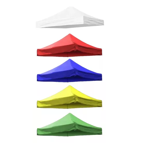 CARPA LONA DE REPUESTO PARA TOLDO, 3X3 M, ENGOMADA, IMPERMEABLE, 600D, COLOR NEGRO - 2