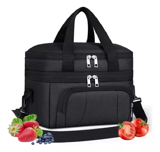 LONCHERA ESCOLAR IMPERMEABLE 10 L GRAN CAPACIDAD Y BANDOLERA - 1