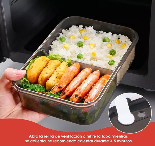 FIAMBRERA PORTÁTIL TÉRMICA, LUNCH BOX DE GRAN CAPACIDAD 1500 ML - 7