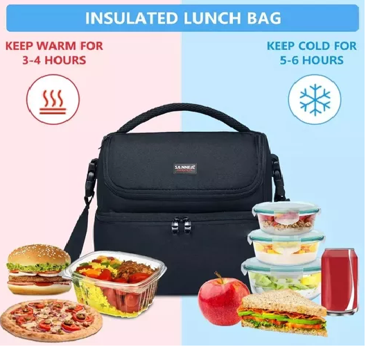LONCHERA ESCOLAR BOLSO TÉRMICO PORTÁTIL, IMPERMEABLE - 7