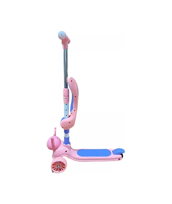 SCOOTER NIÑA RUEDAS KUROMI, LUCES LED RUEDA ROSADO - 3