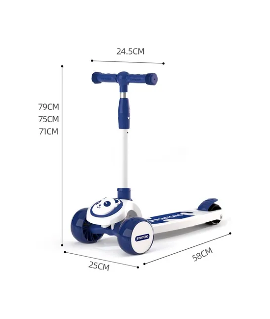 SCOOTER INFANTIL PREMIUM, RUEDA LUCES, COLOR ROSADO - 2