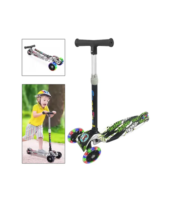 MONOPATIN SCOOTER RUEDAS LUZ LED MULTICOLOR - 4