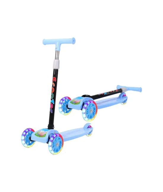 SCOOTER MONOPATÍN INFANTIL PIE NIÑOS RUEDAS CELESTE - 1