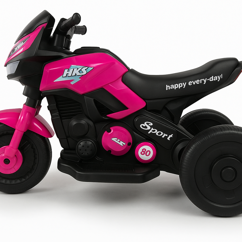 MOTO COCHECITO JUGUETE NIÑOS COLOR ROSA - 2