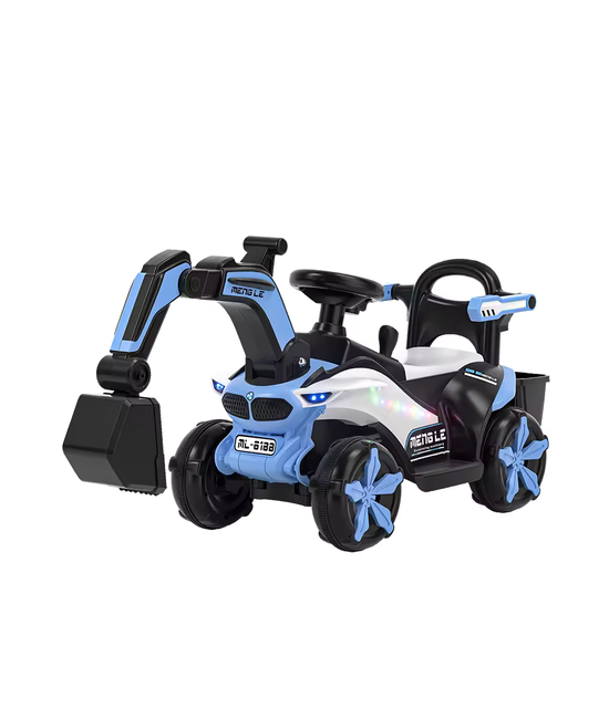 COCHE JUGUETE ELÉCTRICO NIÑOS EXCAVADORA MÚSICA BLUETOOTH RO - 2