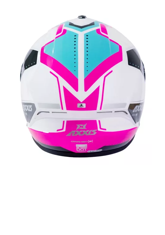 CASCO DE MOTO AXXIS DRAKEN S, SONAR A8, COLOR ROSA FLUOR BRILLO - 4