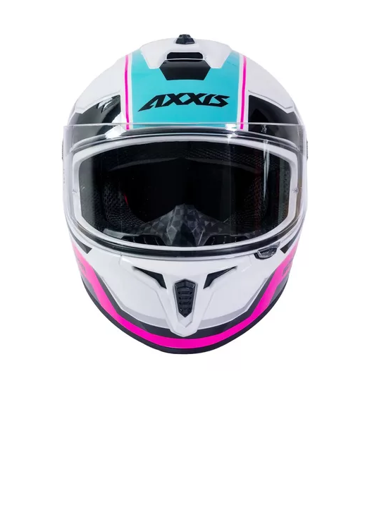 CASCO DE MOTO AXXIS DRAKEN S, SONAR A8, COLOR ROSA FLUOR BRILLO - 5