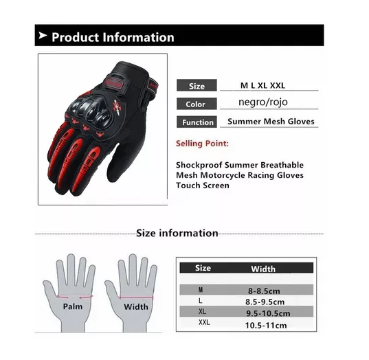 GUANTES MOTO ARMAD GEAR TOUCH, CUERO Y TELA IMPERMEABLE, TALLA L - 3