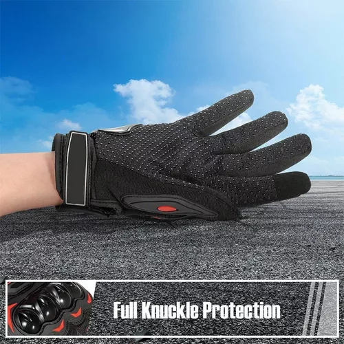 GUANTES MOTO ARMAD GEAR TOUCH, CUERO Y TELA IMPERMEABLE, TALLA L - 4